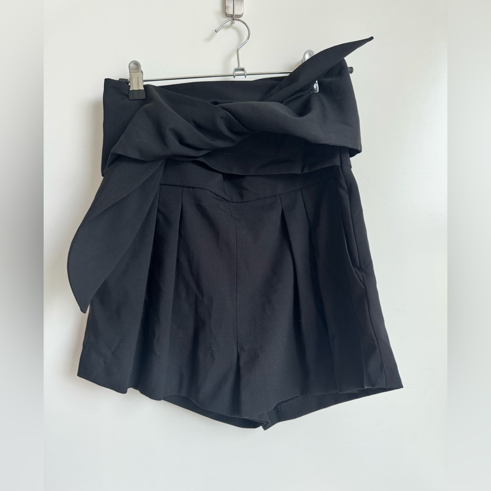 NEW IRO Songs Stretch Wool Tie-Waist Shorts EU 36 US 4 France Wool High Rise